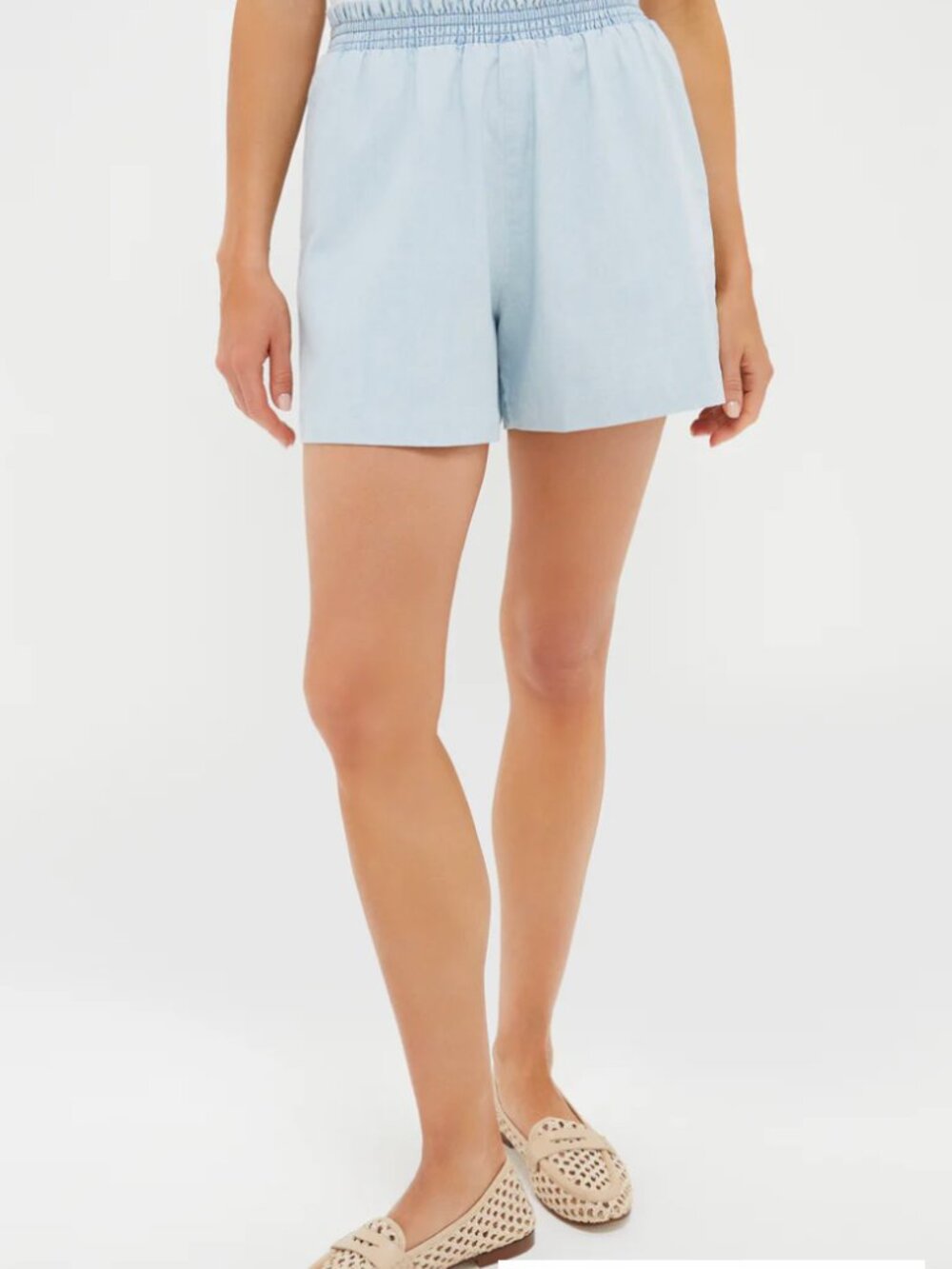 Tuckernuck Light Wash Denim Kieran Short Size S - NWT